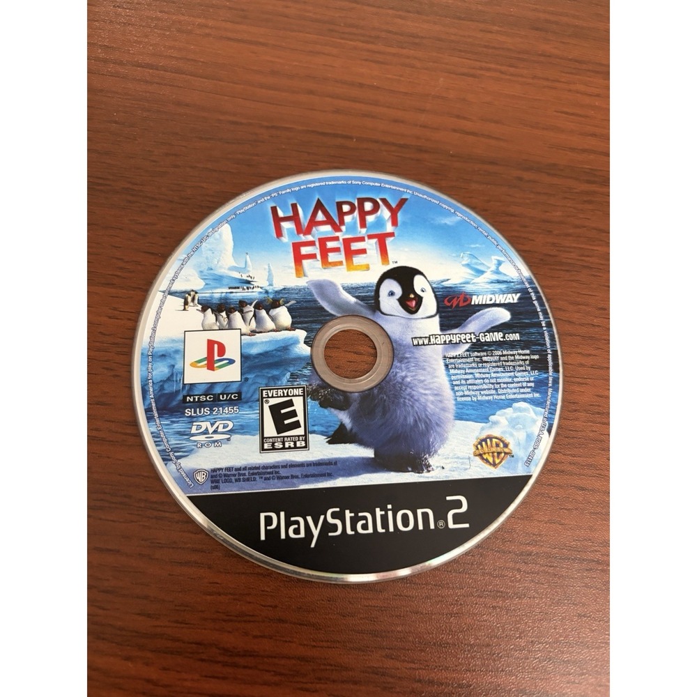 Happy Feet PlayStation 2 PS2 NTSC SLUS-21455 Disc Only Video Game PlayStation